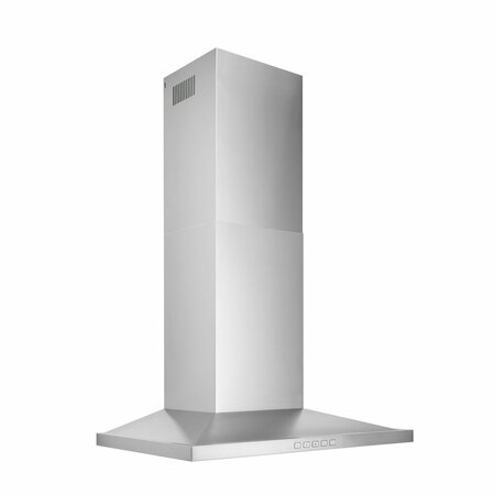 ALMO 30 in. Stainless Steel Convertible Wall-Mount Low Profile Pyramidal Chimney Range Hood BWS2304SS